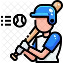 Baseball Player  Icon