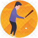 Baseball Player  Icon