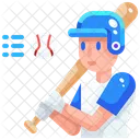 Baseball Player  Icon