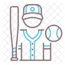 Baseball Player  Icon