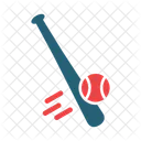 Ataque De Beisebol Jogo Bola Ícone