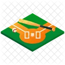 Baseballfeld Baseball Feld Symbol