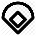 Baseballfeld  Symbol