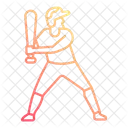 Baseballspieler Baseball Spieler Symbol