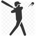 Baseball Schlagen Schlagmann Symbol
