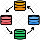 Bases De Datos Operativas Procesamiento De Datos Integracion Icono