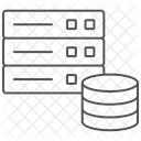 Bases De Donnees Thinline Icon Icône