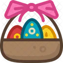 Basket Easter Eggs Icon
