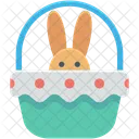 Basket Bunny Funny Icon