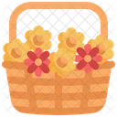 Basket Flower Blossom Icon