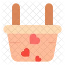 Basket Love Heart Icon