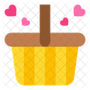 Basket Love Shopping Icon
