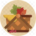 Thanksgiving Basket Autumn Icône