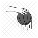 Black Monochrome Dribbling Basket Ball Illustration Basket Ball Sport Icon