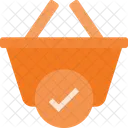 Basket Check Shopping Icon