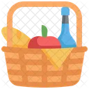 Basket Picnic Holiday Icon