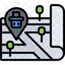 Basket Map  Icon