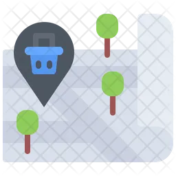 Basket Map  Icon