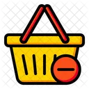 Basket Minus Basket Shopping Icon