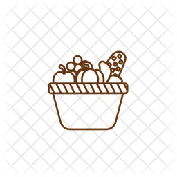 Basket Of Vegetables  Icon