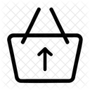 Basket shopping arrow up upload  Icon