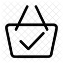 Basket shopping check  Icon