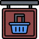 Basket Signboard  Icon