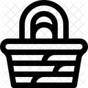 Basket Weaving Basket Hamper Icon