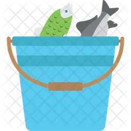Basket With Fishes  Icon
