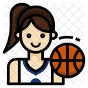 농구 여자 아바타 아이콘