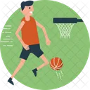 Basketball Basket Player Icon