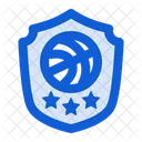 Basketball Badge Shield Emblem Icon
