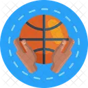 Basketball Basketball Ball Hands Holding A Ball Icon