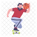 Basketball Boy Male Player Basketball Player Icon