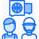 Basketball Coach Coach Talk Dialog Icon