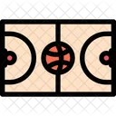 Basketball Court Athlete Icon