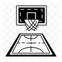 Basketball Court Hoop Court Arena Icon