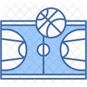 Basketball Court Sports Game Icon