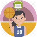 Sports Dribble Basketball Icon