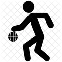 Basketball Dribbeln Spielen Symbol