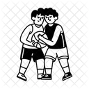 Basketball Fight Contestants Opponents Icon