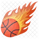 バスケットボールの炎  アイコン