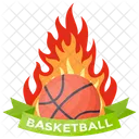 Basketball Flaming Basketball League Basketball Tournament Icon