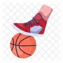 Basketball Game Basketball Kick Player Foot Icon