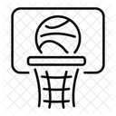 Basketball Hoop Football Court Icon