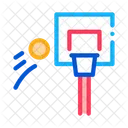 Basketball Hoop Flying Icon