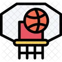 Basketball Hoop Athlete Icon