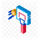 Basketball Hoop Flying Icon