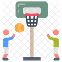 Basketball School Game Basketball Playing Icon