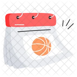 Basketball-Kalender  Symbol